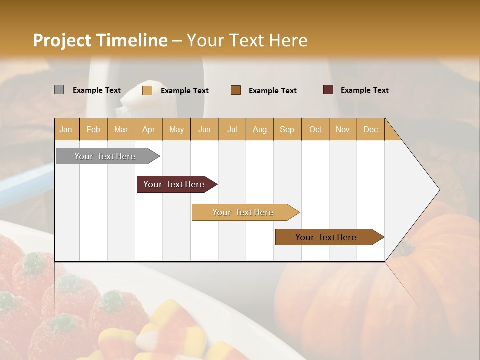 Pumpkin Spook Jujubes PowerPoint Template