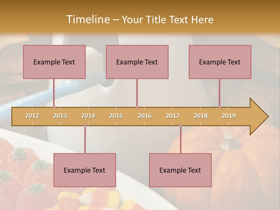 Pumpkin Spook Jujubes PowerPoint Template