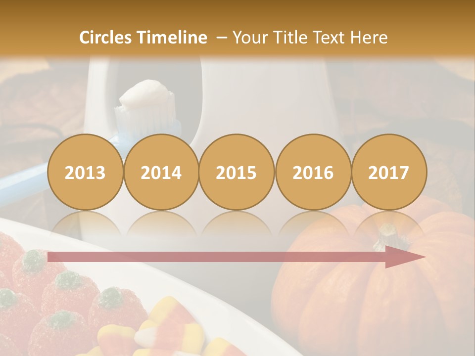 Pumpkin Spook Jujubes PowerPoint Template