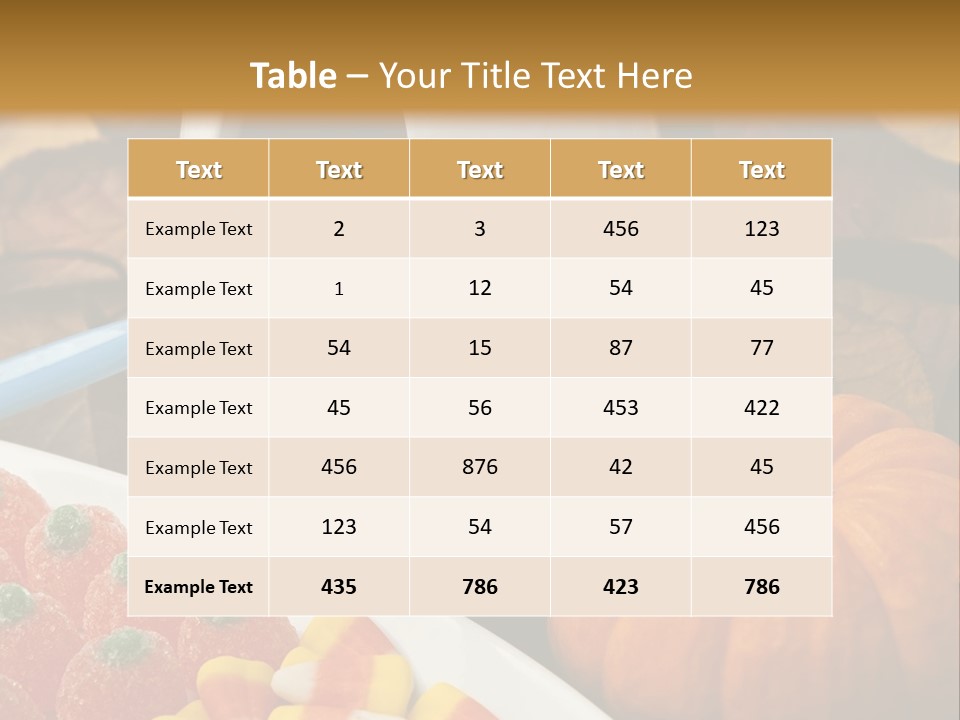 Pumpkin Spook Jujubes PowerPoint Template