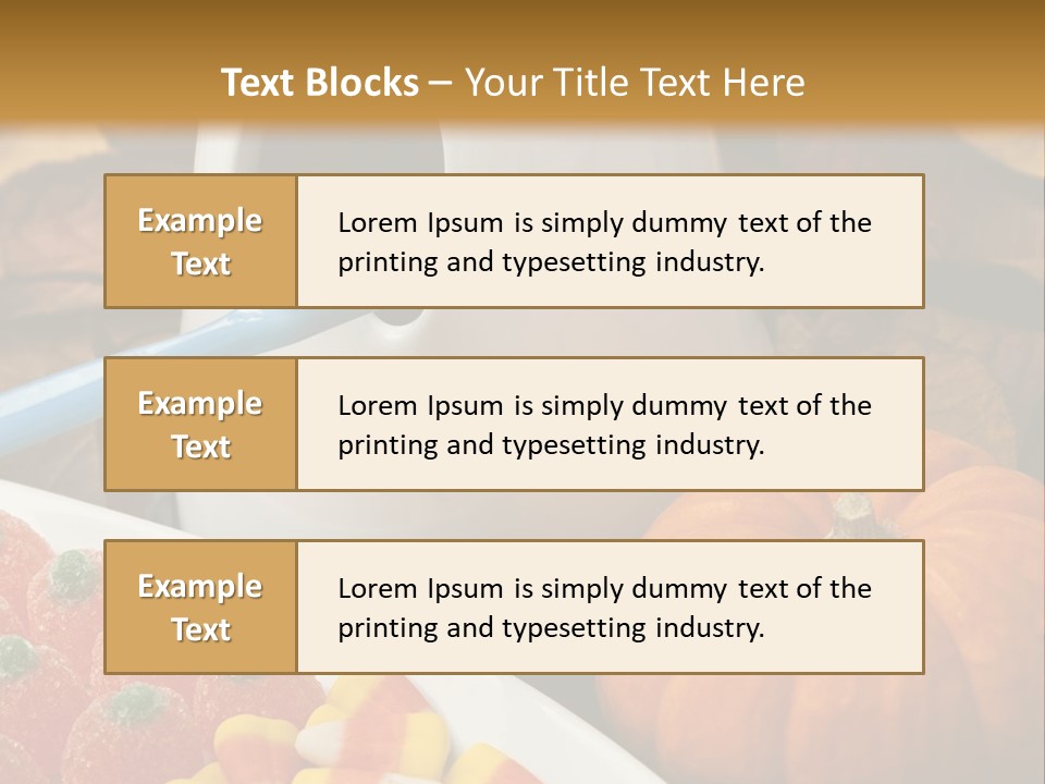 Pumpkin Spook Jujubes PowerPoint Template