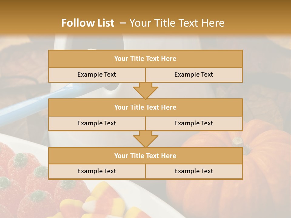 Pumpkin Spook Jujubes PowerPoint Template