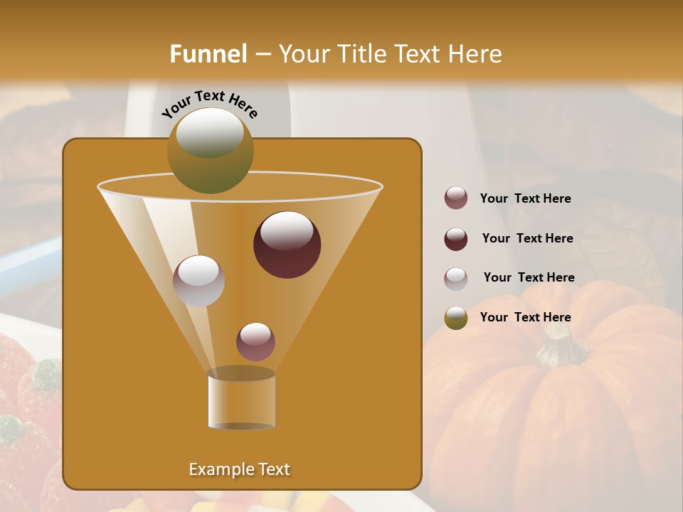 Pumpkin Spook Jujubes PowerPoint Template