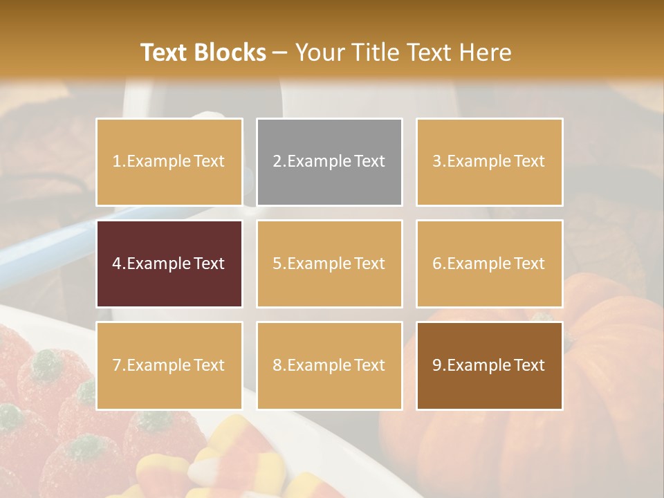 Pumpkin Spook Jujubes PowerPoint Template