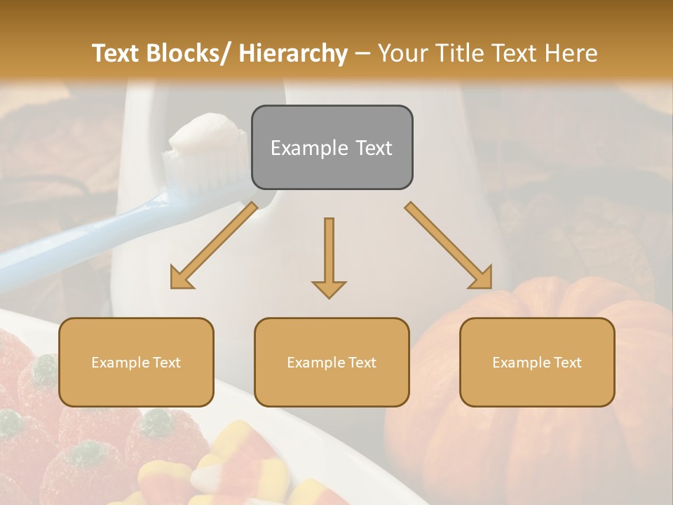 Pumpkin Spook Jujubes PowerPoint Template