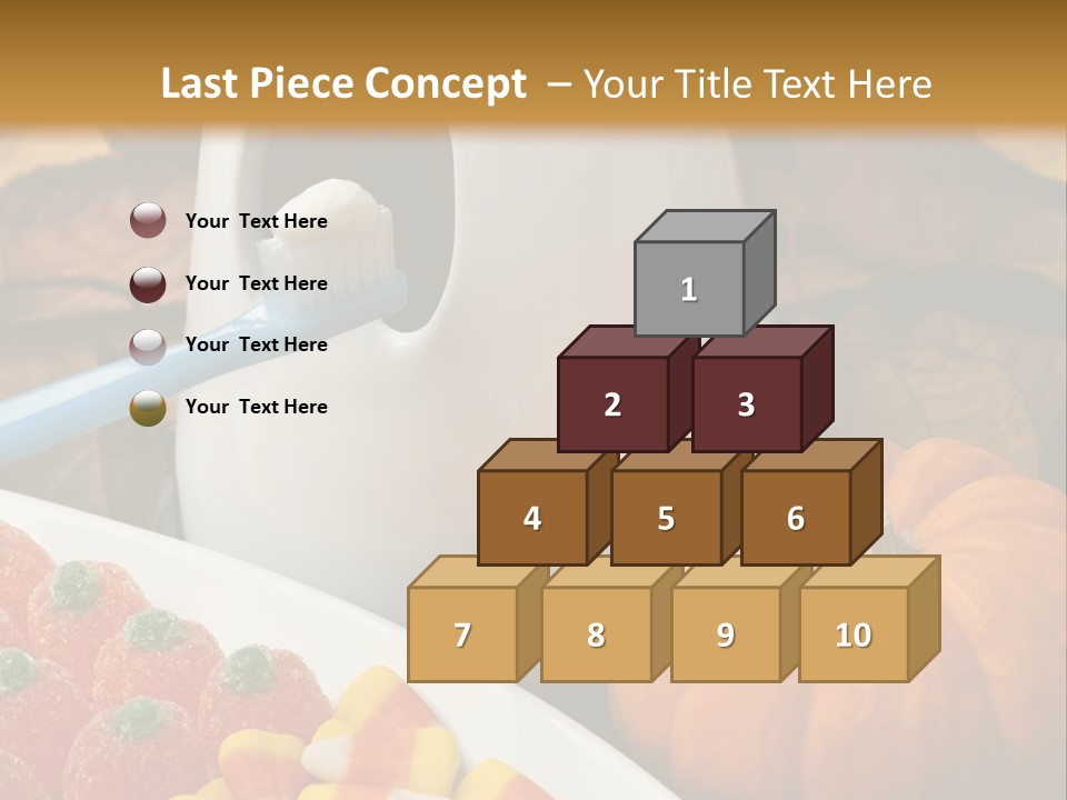 Pumpkin Spook Jujubes PowerPoint Template