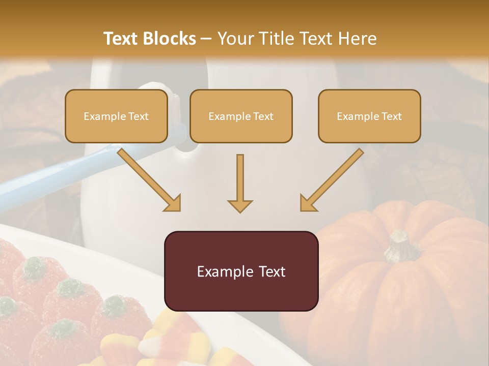 Pumpkin Spook Jujubes PowerPoint Template