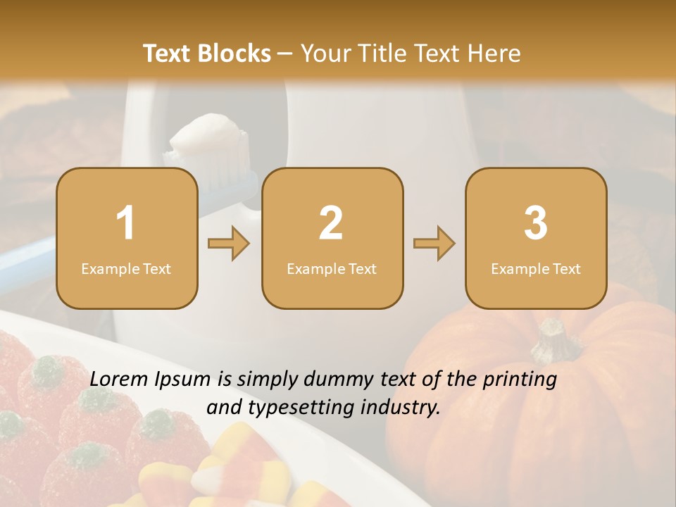 Pumpkin Spook Jujubes PowerPoint Template