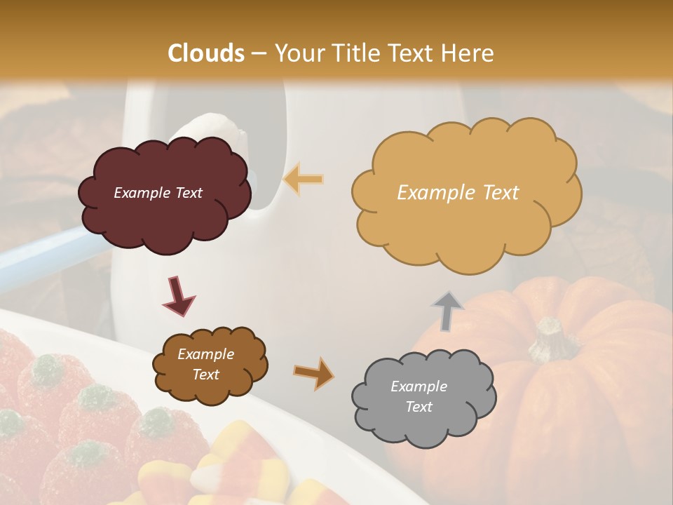 Pumpkin Spook Jujubes PowerPoint Template