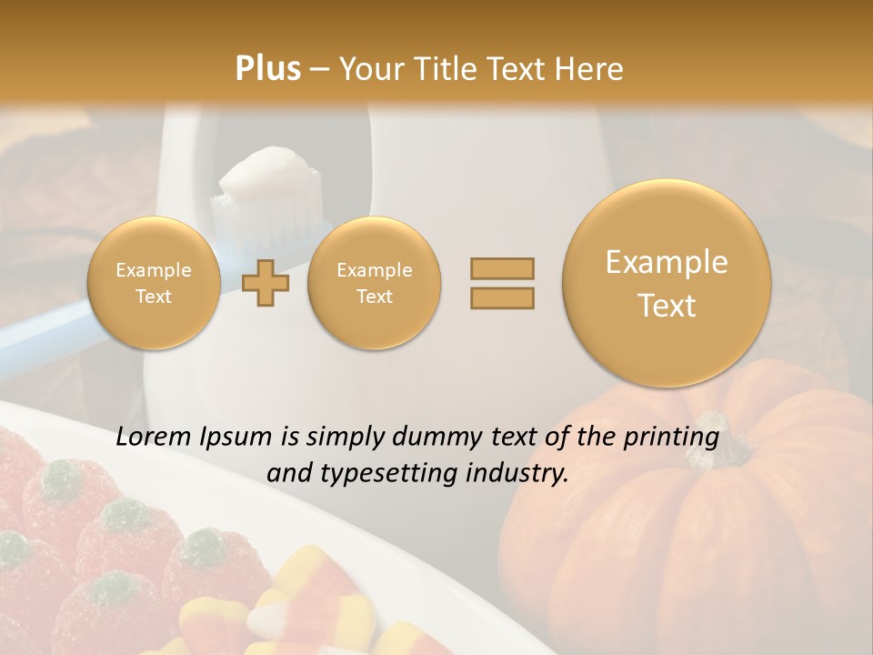 Pumpkin Spook Jujubes PowerPoint Template