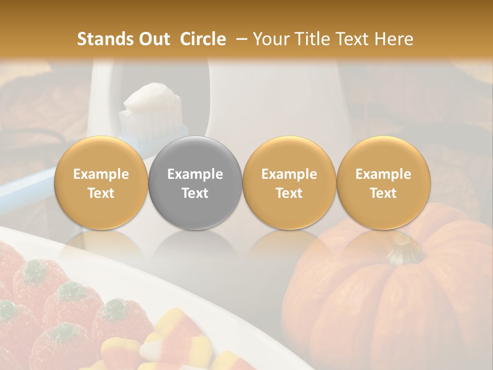 Pumpkin Spook Jujubes PowerPoint Template