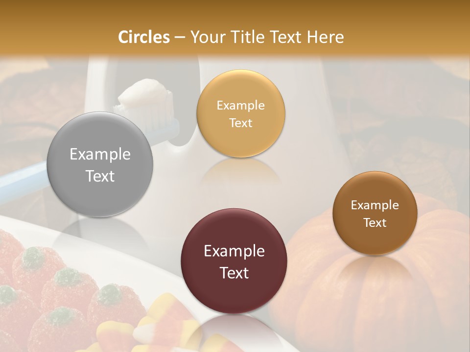 Pumpkin Spook Jujubes PowerPoint Template