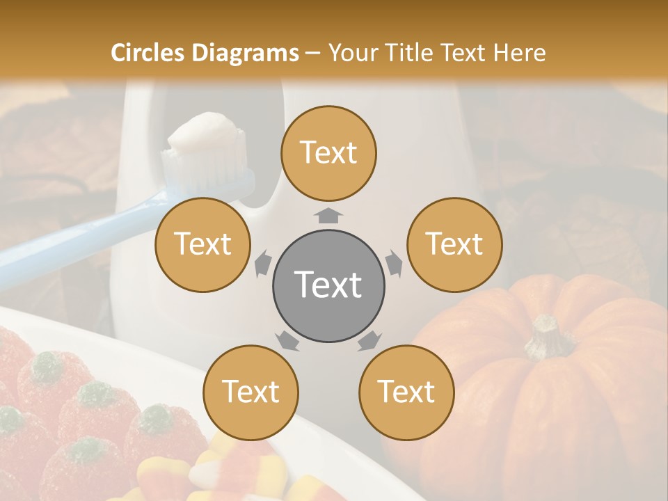 Pumpkin Spook Jujubes PowerPoint Template