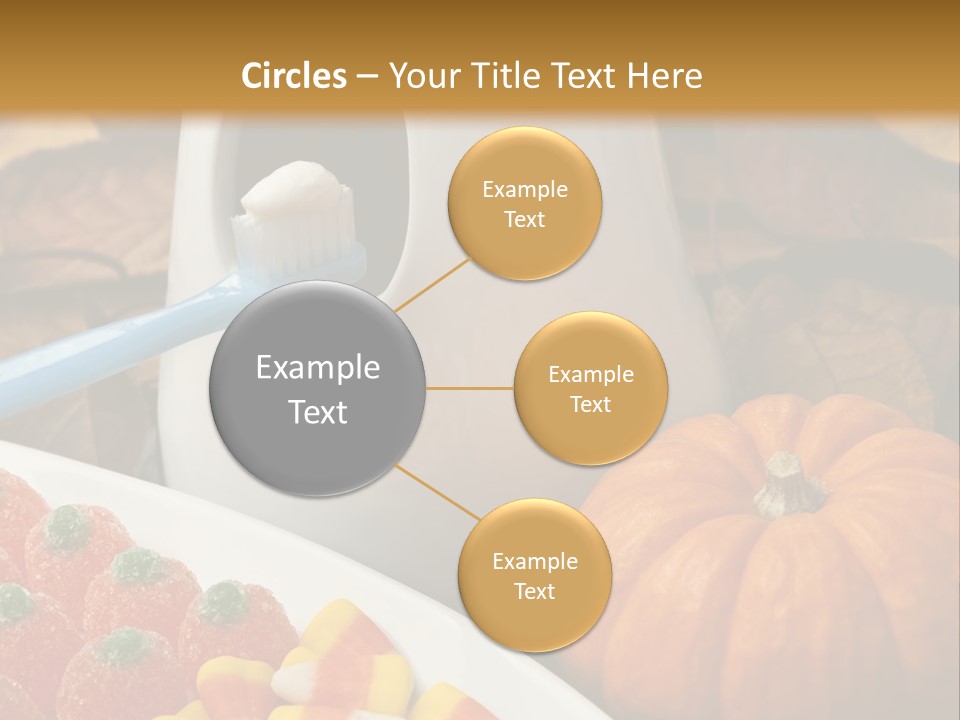 Pumpkin Spook Jujubes PowerPoint Template