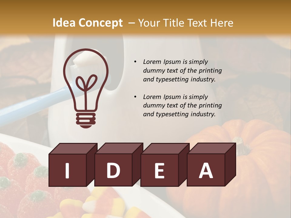 Pumpkin Spook Jujubes PowerPoint Template