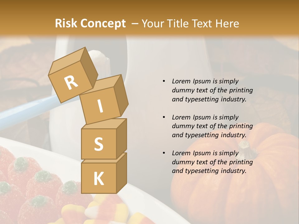 Pumpkin Spook Jujubes PowerPoint Template