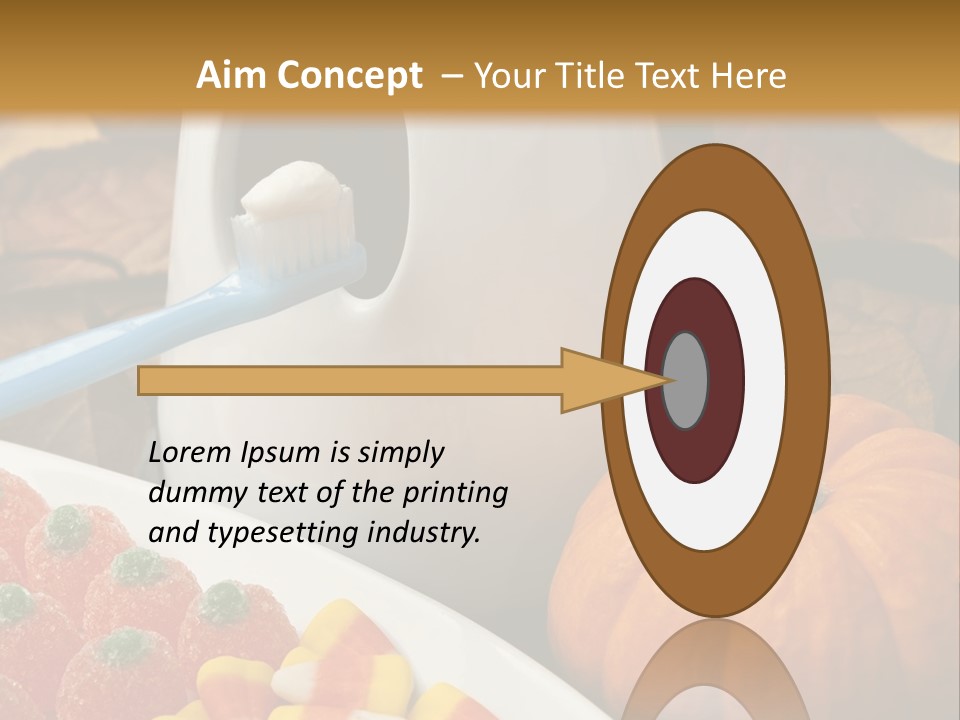 Pumpkin Spook Jujubes PowerPoint Template