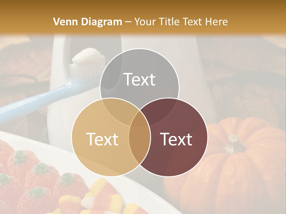 Pumpkin Spook Jujubes PowerPoint Template