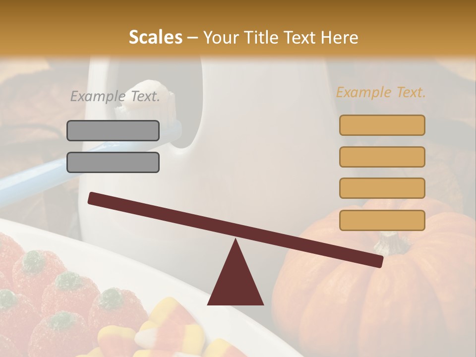 Pumpkin Spook Jujubes PowerPoint Template