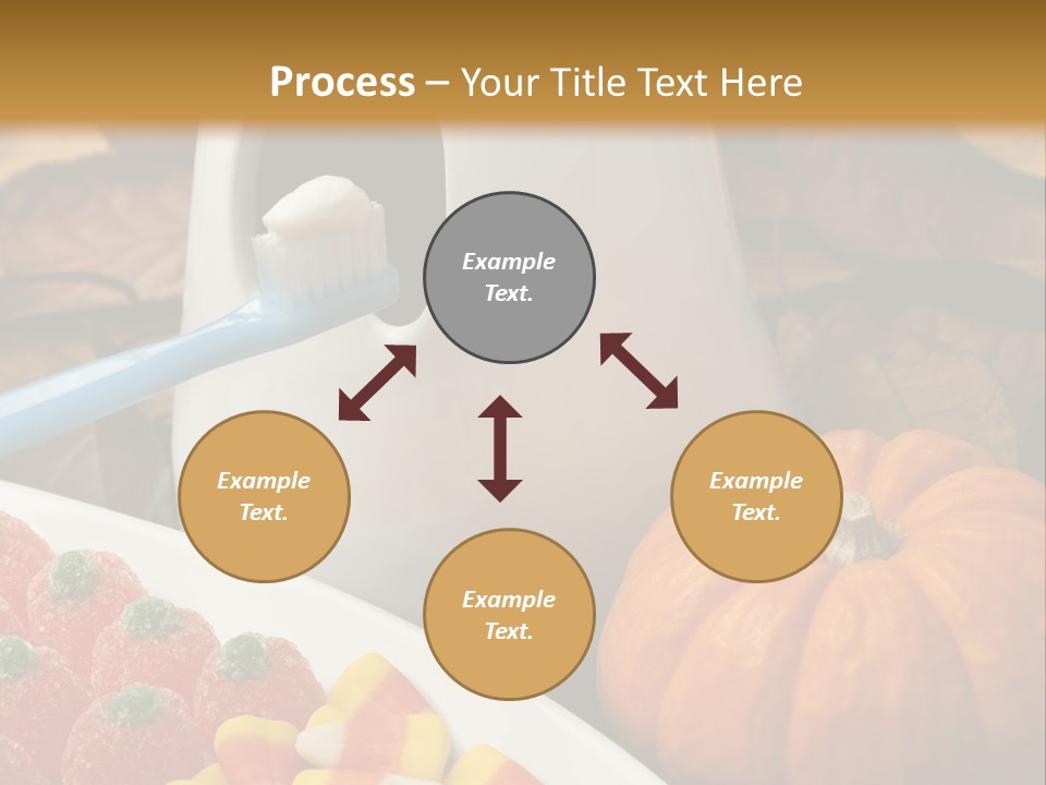Pumpkin Spook Jujubes PowerPoint Template