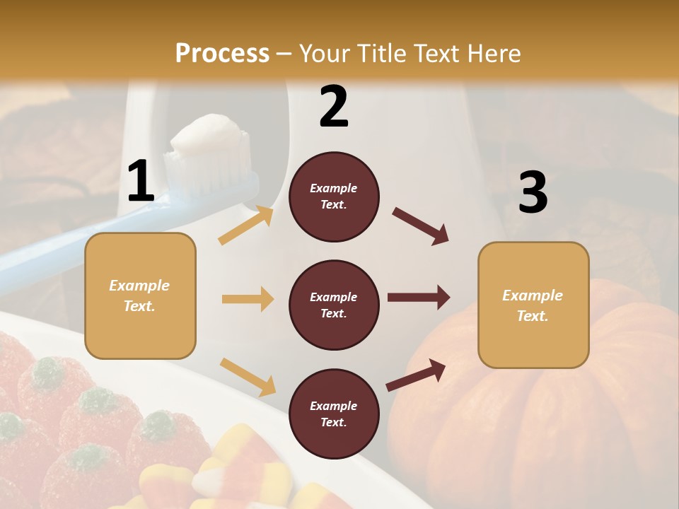 Pumpkin Spook Jujubes PowerPoint Template