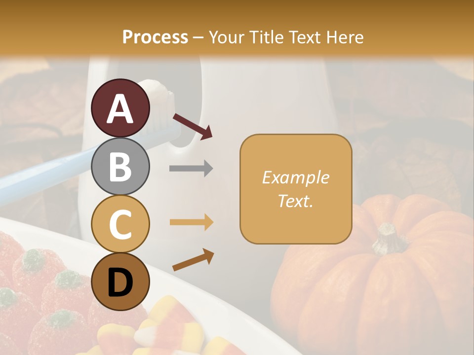 Pumpkin Spook Jujubes PowerPoint Template