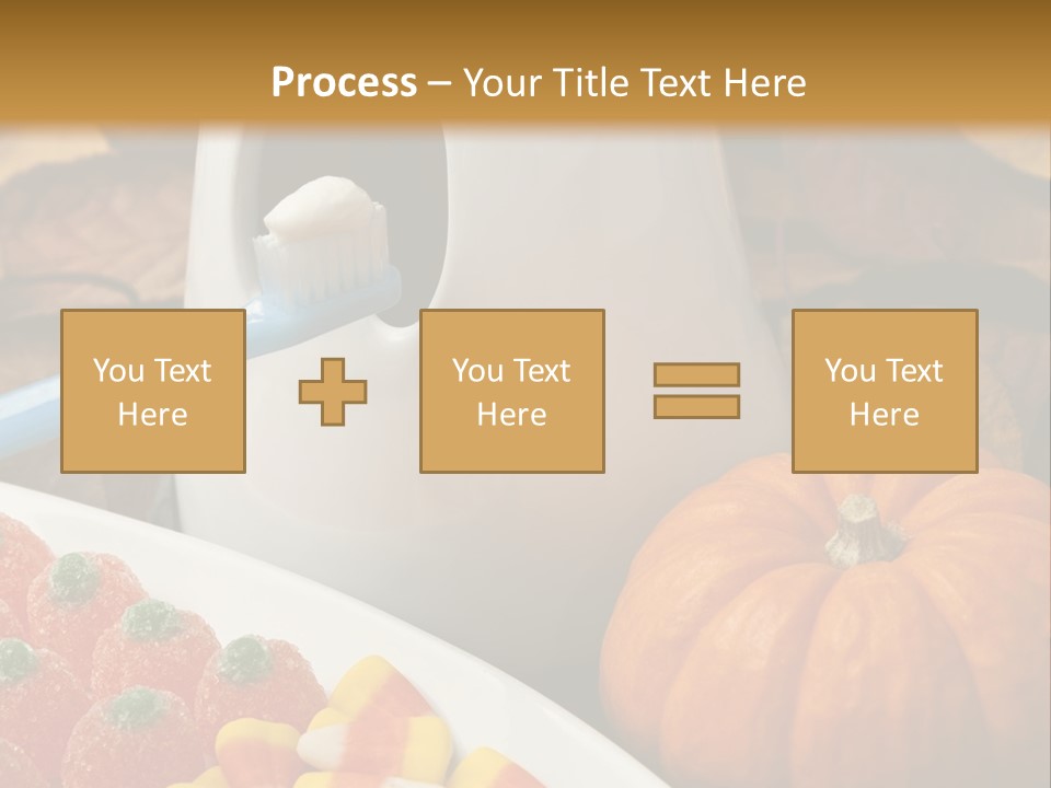 Pumpkin Spook Jujubes PowerPoint Template