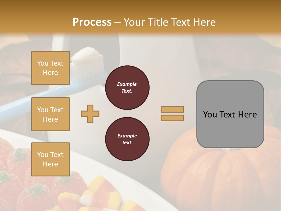Pumpkin Spook Jujubes PowerPoint Template