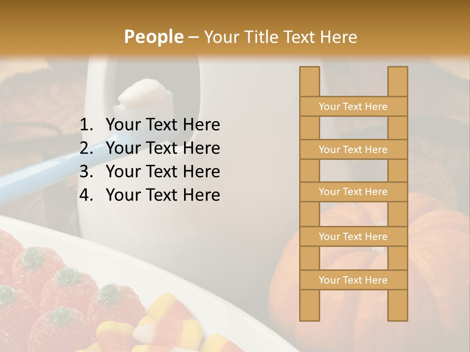 Pumpkin Spook Jujubes PowerPoint Template