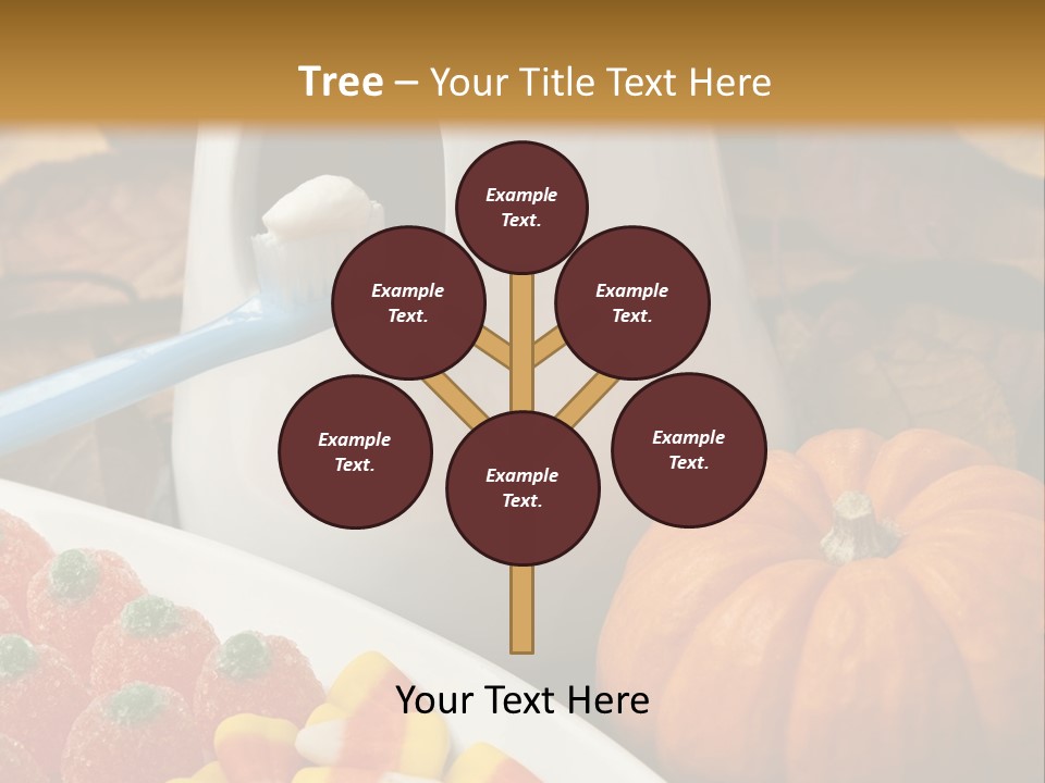 Pumpkin Spook Jujubes PowerPoint Template