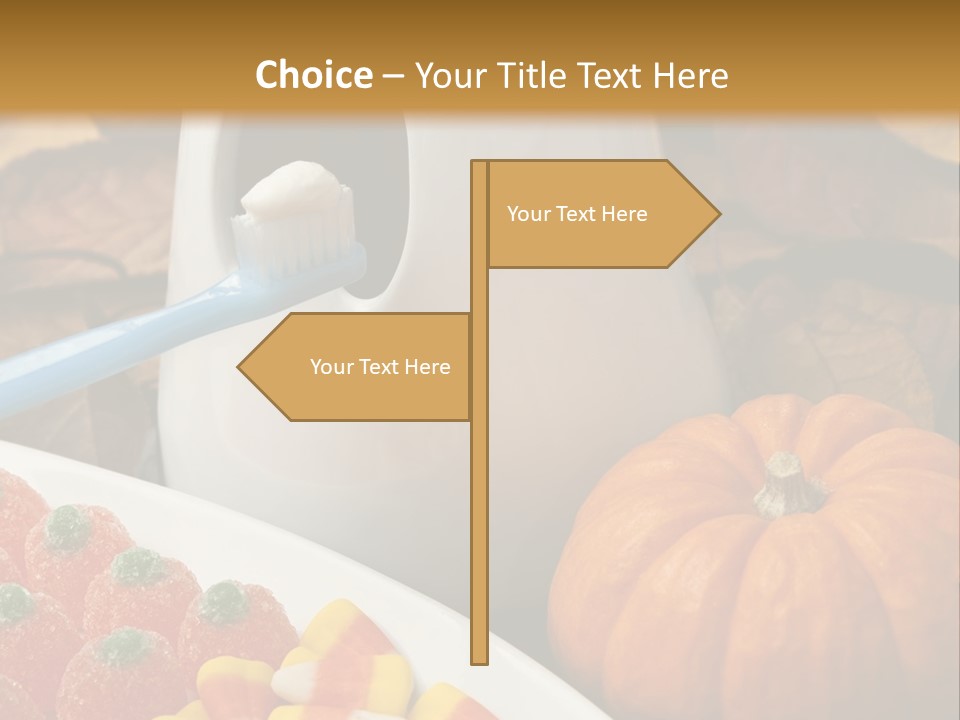 Pumpkin Spook Jujubes PowerPoint Template