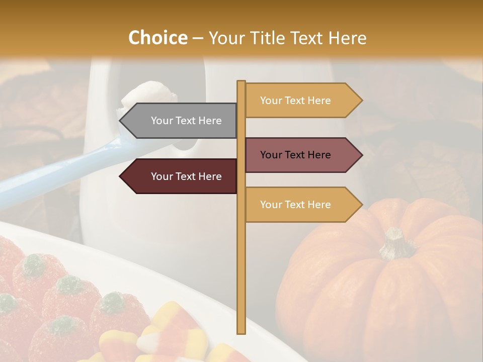 Pumpkin Spook Jujubes PowerPoint Template