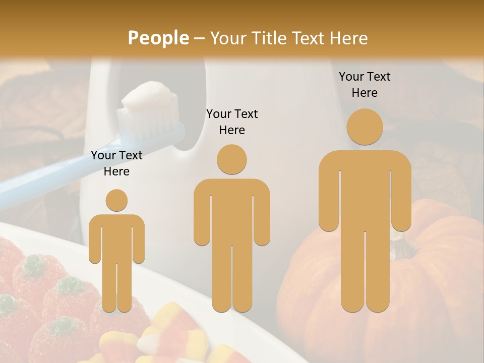 Pumpkin Spook Jujubes PowerPoint Template