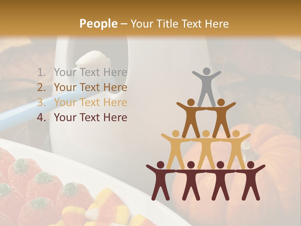 Pumpkin Spook Jujubes PowerPoint Template