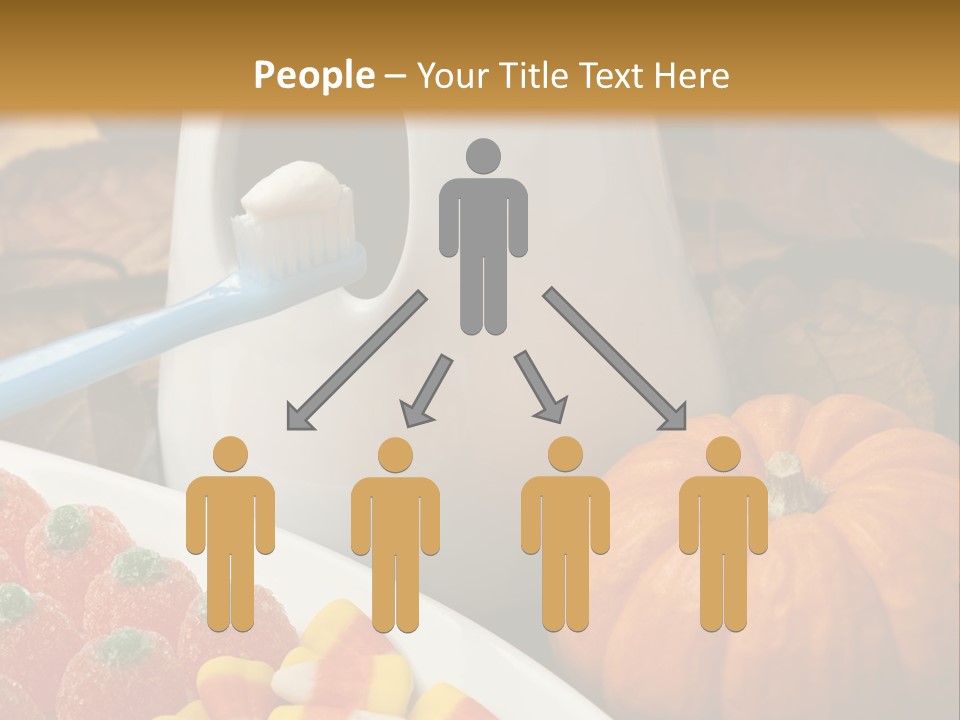 Pumpkin Spook Jujubes PowerPoint Template