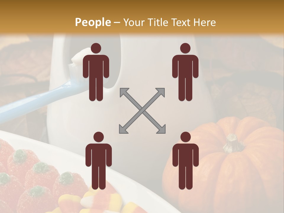 Pumpkin Spook Jujubes PowerPoint Template