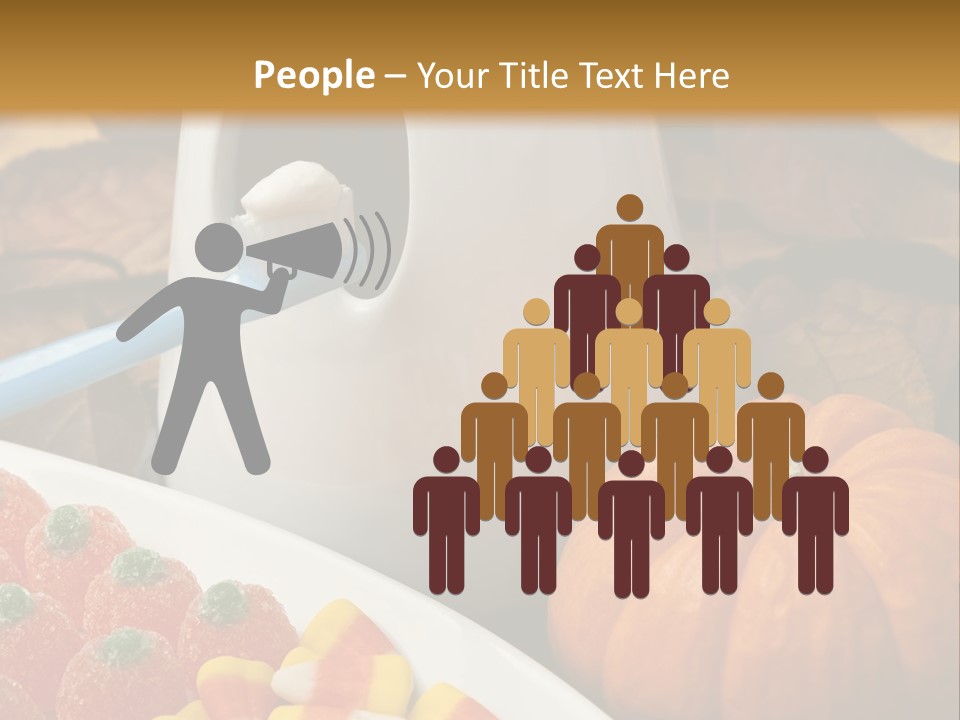 Pumpkin Spook Jujubes PowerPoint Template