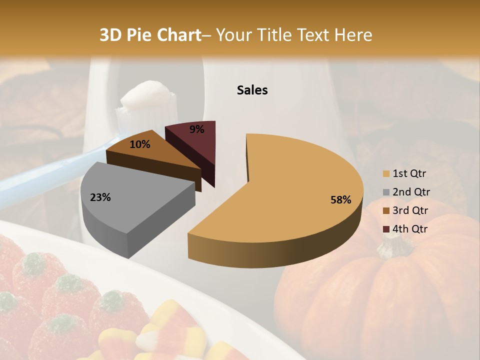 Pumpkin Spook Jujubes PowerPoint Template