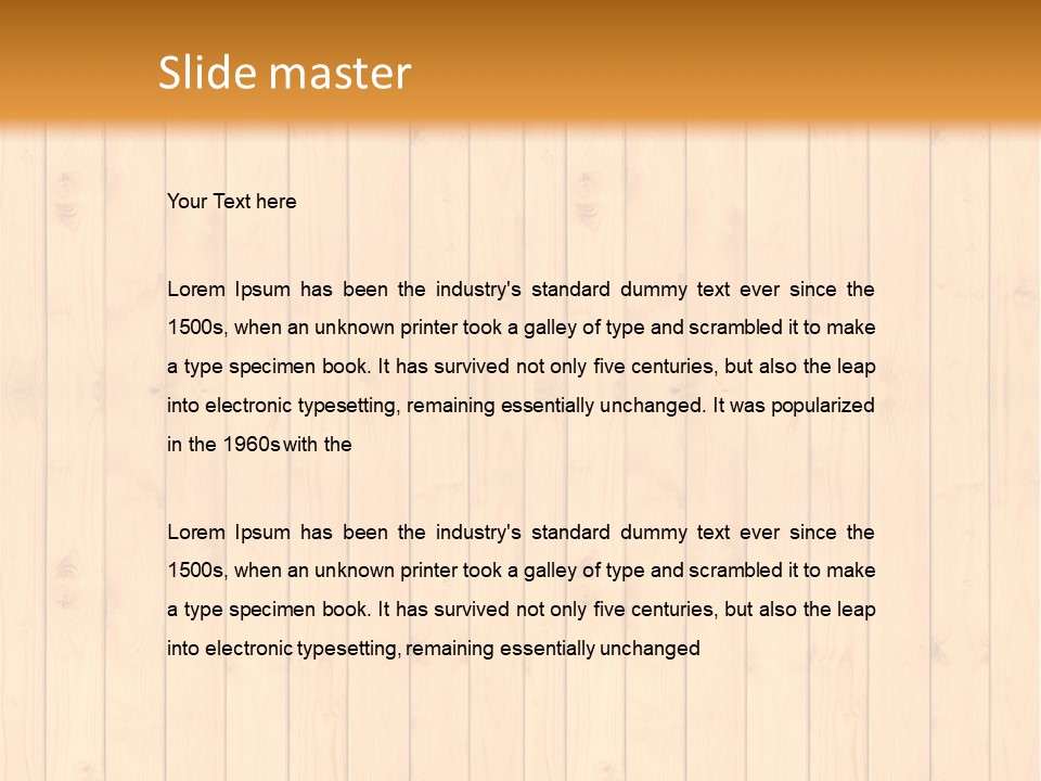 Floor Gold Row PowerPoint Template