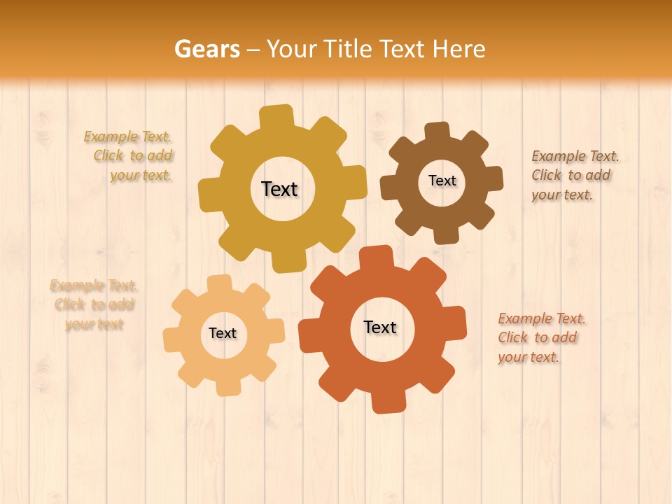 Floor Gold Row PowerPoint Template