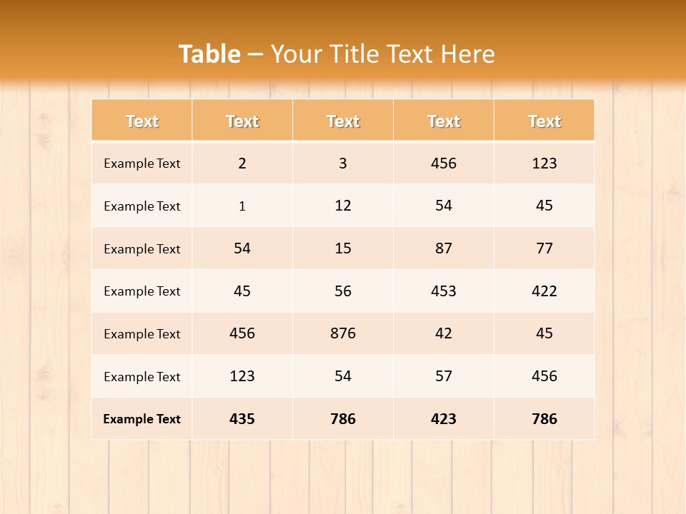 Floor Gold Row PowerPoint Template