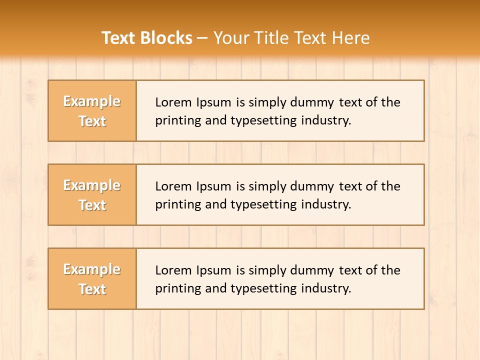 Floor Gold Row PowerPoint Template