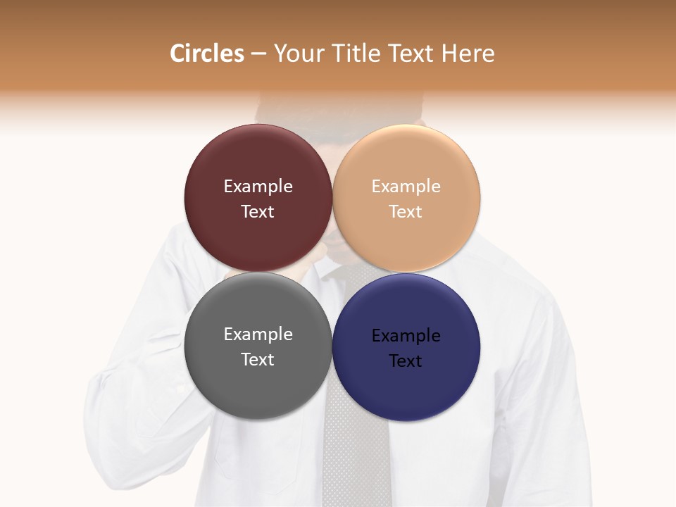 A Man Is Holding His Head In His Hands PowerPoint Template