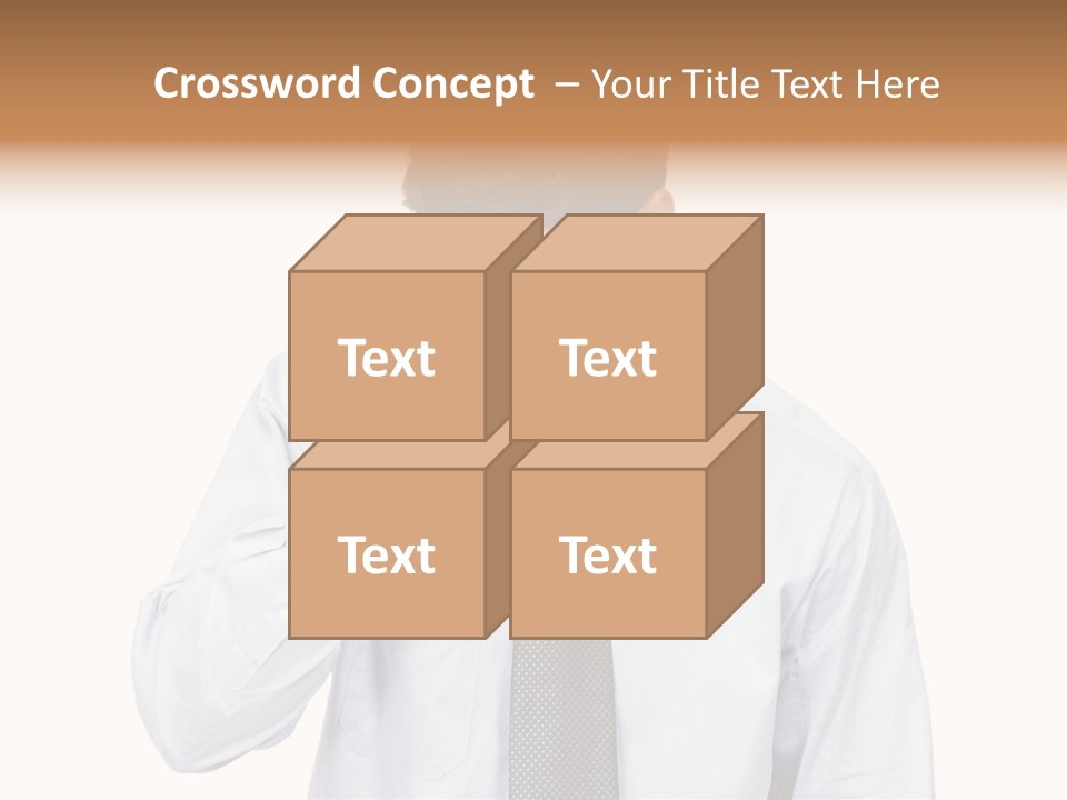 A Man Is Holding His Head In His Hands PowerPoint Template