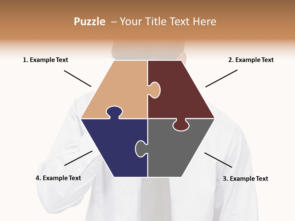 A Man Is Holding His Head In His Hands PowerPoint Template