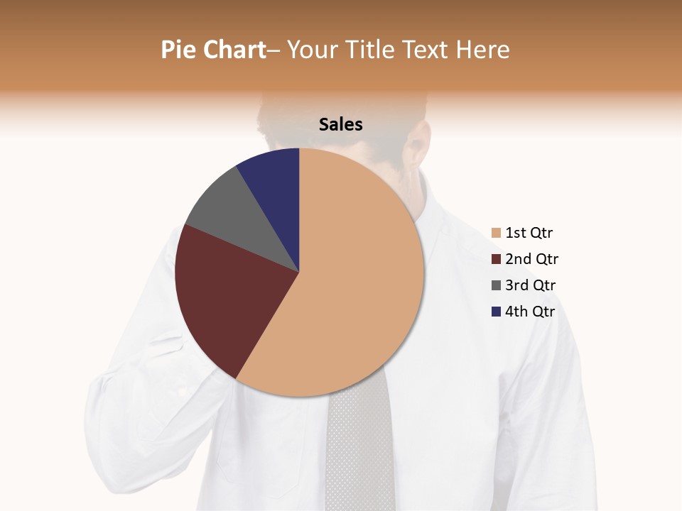 A Man Is Holding His Head In His Hands PowerPoint Template