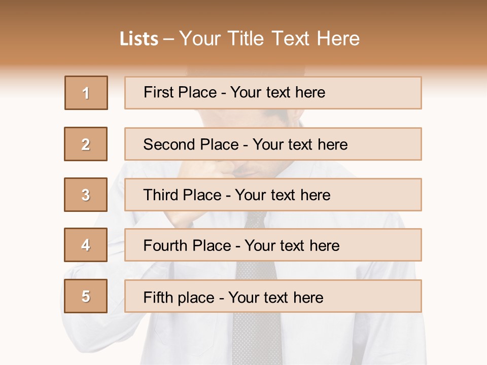 A Man Is Holding His Head In His Hands PowerPoint Template
