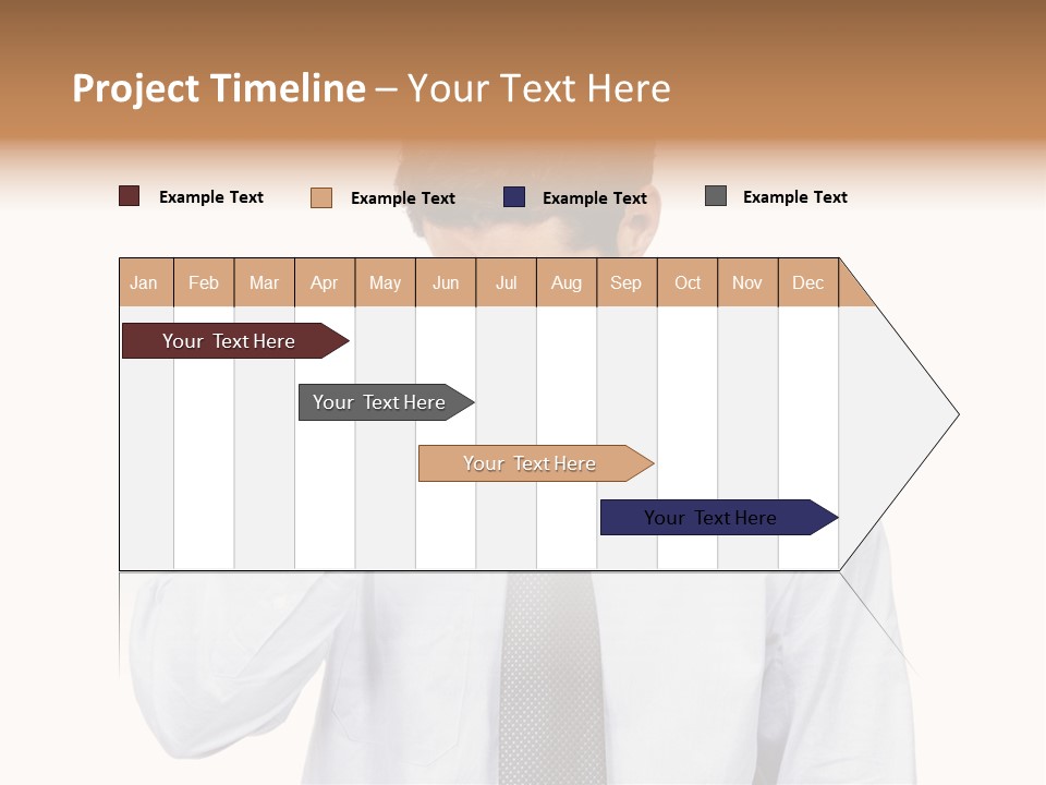 A Man Is Holding His Head In His Hands PowerPoint Template
