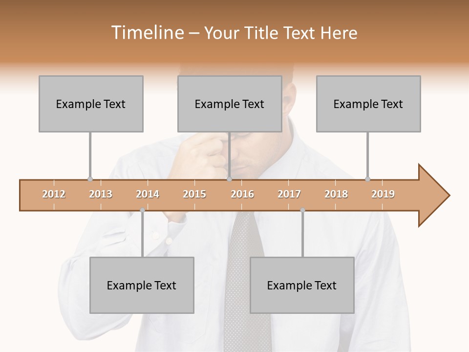 A Man Is Holding His Head In His Hands PowerPoint Template