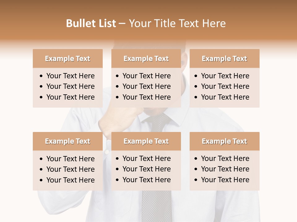 A Man Is Holding His Head In His Hands PowerPoint Template